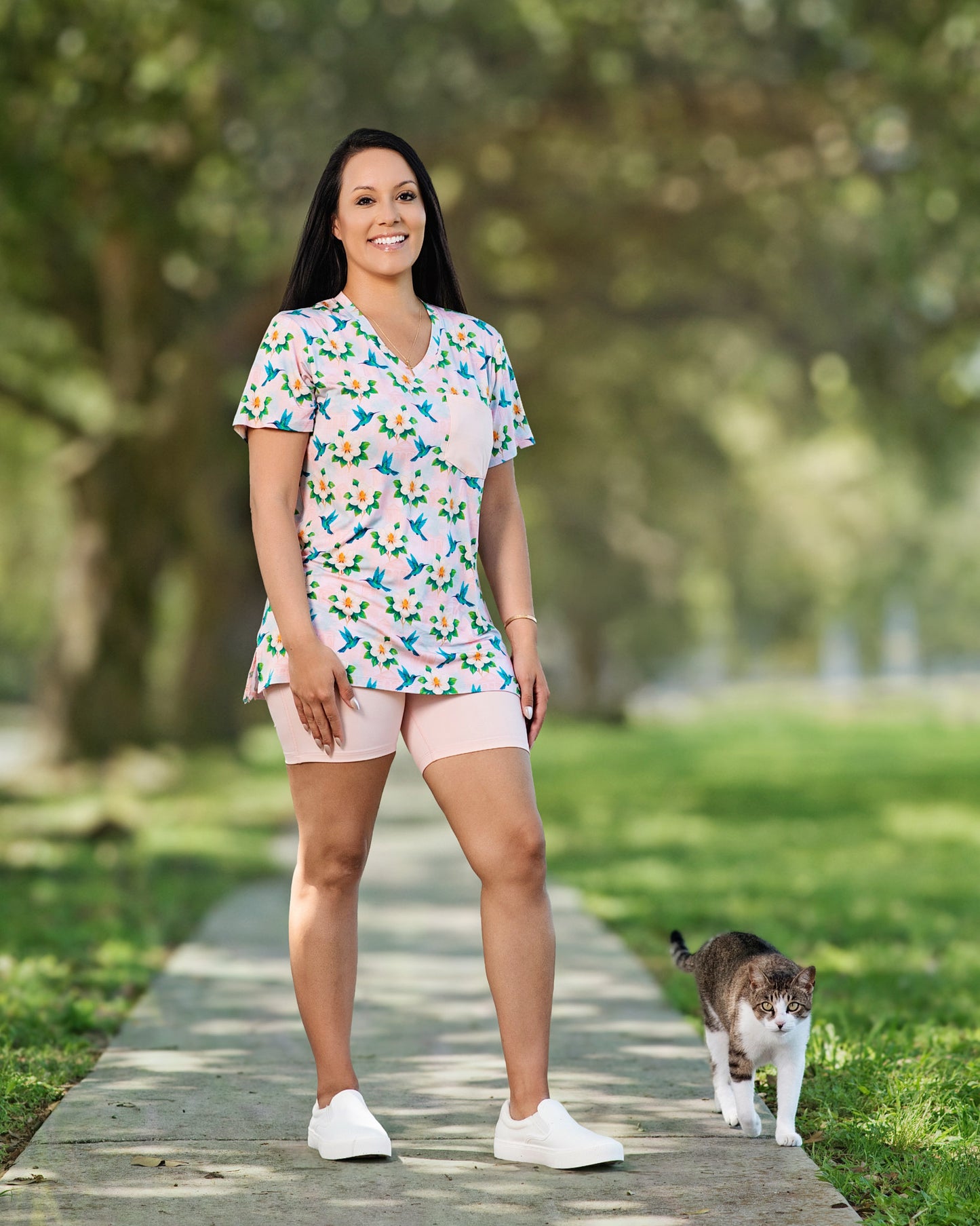 Garden District Women's Short-Sleeve Biker Set