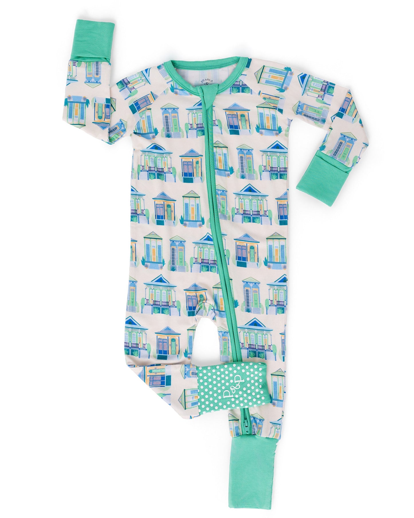 Home Sweet Nola Green Zip-Up