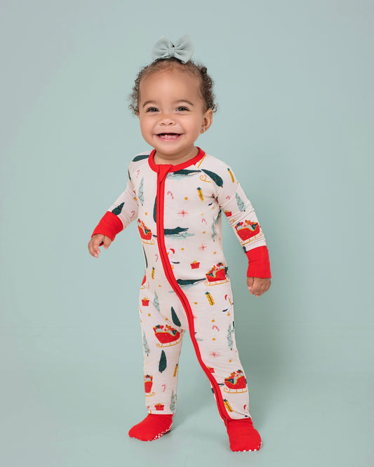 Cajun Christmas Bamboo Zip-Up