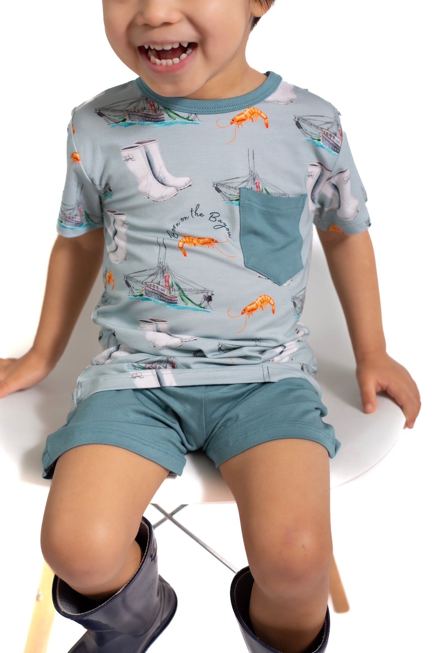 Born on the Bayou Pocket Shirt & Shorts